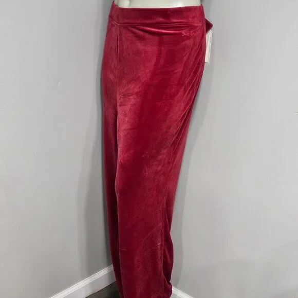 Juicy Couture Velour Sweatpants Size 3X Coco Red - Picture 3 of 8